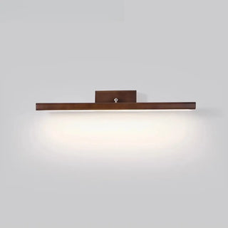 ZOWALA - Modern Wood Linear LED Bathroom Vanity Mirror Light Image - 5