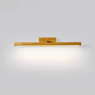 ZOWALA - Modern Wood Linear LED Bathroom Vanity Mirror Light Image - 8