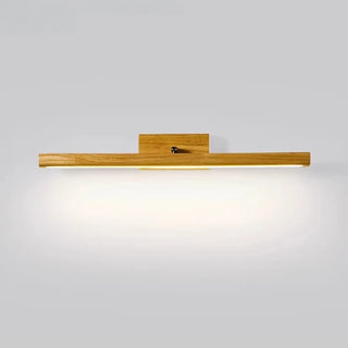 ZOWALA - Modern Wood Linear LED Bathroom Vanity Mirror Light Image - 9