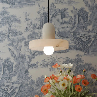Nordic Unique White Alabaster Round Mini Pendant Light Zawala Image - 4