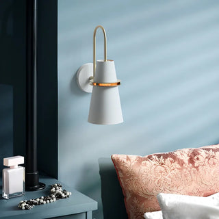 Modern White and Gold Vanity Wall Sconce Light Zawala Image - 1