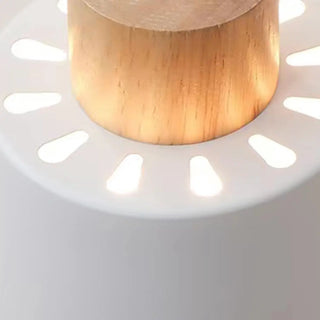 ZOWALA - Nordic Cone Iron Dining Room White 3-Light Pendant Light Image - 11