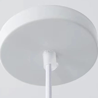 ZOWALA - Nordic Cone Iron Dining Room White 3-Light Pendant Light Image - 9