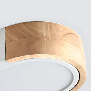 Hallway Wooden Rectangular Flush Mount Ceiling Light Zawala Image - 15