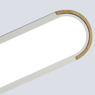 Hallway Wooden Rectangular Flush Mount Ceiling Light Zawala Image - 16