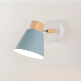 Simple Geometric Cone Downlight Small Wall Light Blue Zawala Image - 10