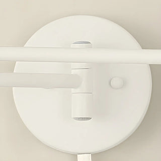 Nordic Swing Arm Pull Chain Bedroom Wood Wall Light Image - 9