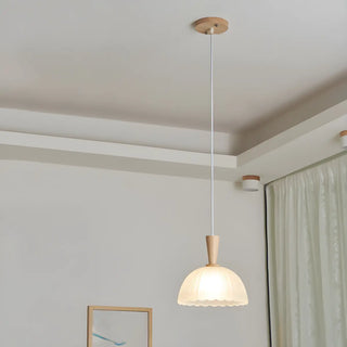 ZOWALA - Modern Nordic Dining Room Clear Glass Dome Pendant Light Image - 1
