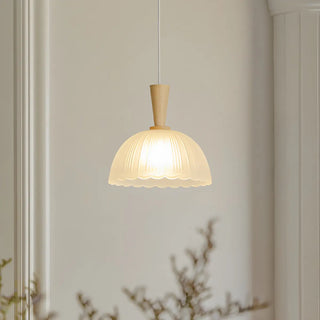 ZOWALA - Modern Nordic Dining Room Clear Glass Dome Pendant Light Image - 10