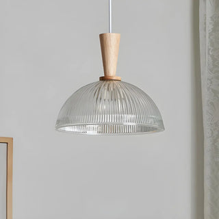 ZOWALA - Modern Nordic Dining Room Clear Glass Dome Pendant Light Image - 14