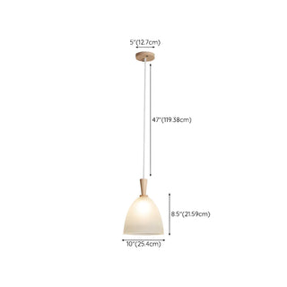 ZOWALA - Modern Nordic Dining Room Clear Glass Dome Pendant Light Image - 18