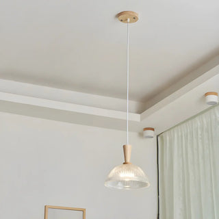 ZOWALA - Modern Nordic Dining Room Clear Glass Dome Pendant Light Image - 2