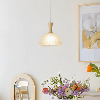 ZOWALA - Modern Nordic Dining Room Clear Glass Dome Pendant Light Image - 8