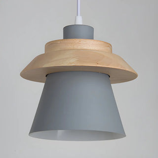ZOWALA - Colorful Layered Wood and Metal Dining Room Pendant Light Image - 10