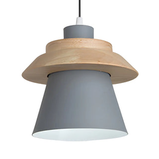 ZOWALA - Colorful Layered Wood and Metal Dining Room Pendant Light Image - 15