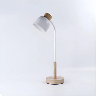 Minimalist White Bowl Shape Shade Metal Table Lamp Zawala Image - 10