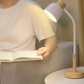 Minimalist White Bowl Shape Shade Metal Table Lamp Zawala Image - 7