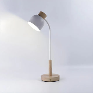 Minimalist White Bowl Shape Shade Metal Table Lamp Zawala Image - 9