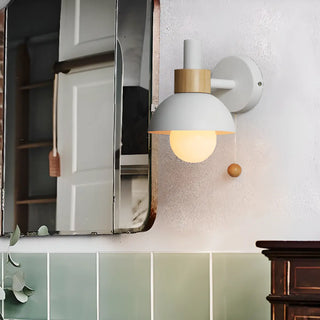 ZOWALA - Nordic Style Wood Vanity Wall Light Fixture Image - 1