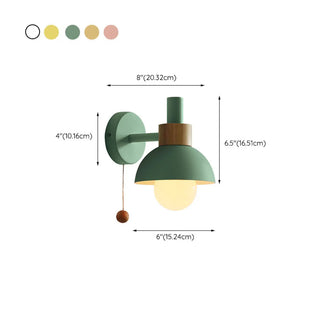 ZOWALA - Nordic Style Wood Vanity Wall Light Fixture #size