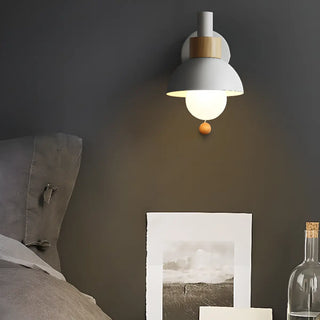 ZOWALA - Nordic Style Wood Vanity Wall Light Fixture Image - 4