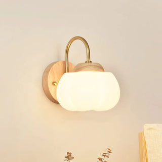 Nordic Wooden Adjustable Bedside Wall Lamp Sconce Zawala Image - 2