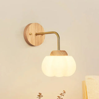 Nordic Wooden Adjustable Bedside Wall Lamp Sconce Zawala Image - 3
