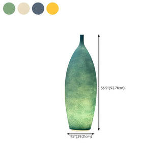 White Modern Sculptural Resin Tank Out Floor Lamp Zawala #size