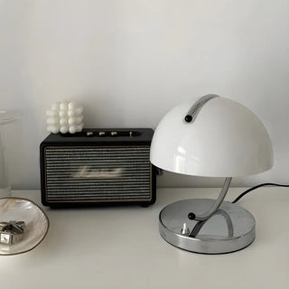 Unique Orange Circle Dome Shape Glass Decor Table Lamp Zawala Image - 10