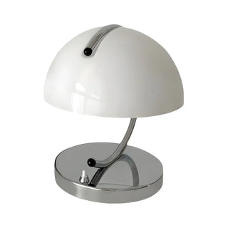 Unique Orange Circle Dome Shape Glass Decor Table Lamp Zawala Image - 14