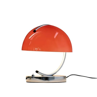 Unique Orange Circle Dome Shape Glass Decor Table Lamp Zawala Image - 15