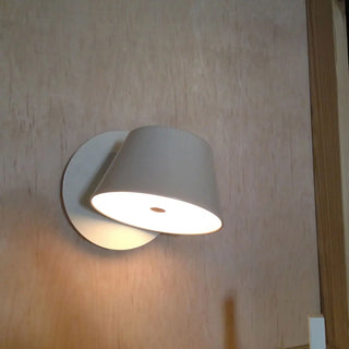 Orange Rotatable Geometric Bedside LED Wall Sconce Zawala Image - 3