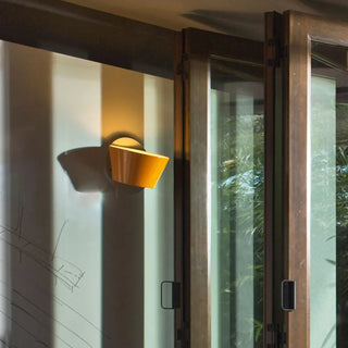 Orange Rotatable Geometric Bedside LED Wall Sconce Zawala Image - 5