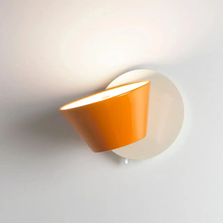Orange Rotatable Geometric Bedside LED Wall Sconce Zawala Image - 7