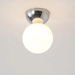 ZOWALA - Hallway Green Globe Semi-Flush Mount Ceiling Light Image - 10