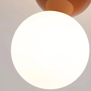 ZOWALA - Hallway Green Globe Semi-Flush Mount Ceiling Light Image - 13