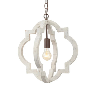 ZOWALA - Orb Wooden Cage Candle Chandelier Image - 7