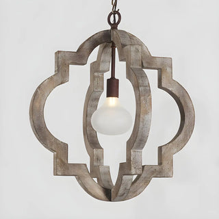 ZOWALA - Orb Wooden Cage Candle Chandelier Image - 8