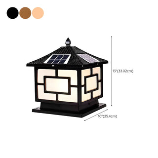 Classic Chinese Style Solar Outdoor LED Pillar Cap Lamp Zawala Image - 15