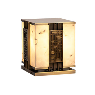 Elegant Chinese Pattern Square Metal Outdoor Lamp Zawala Image - 5