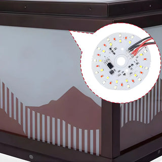 Elegant Hill Square Metal Outdoor Solar Post Light Zawala Image - 10
