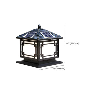 ZOWALA - Solar Oriental Metal Outdoor Lamp Image - 19