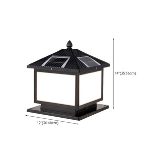 ZOWALA - Solar Oriental Metal Outdoor Lamp Image - 22