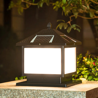 ZOWALA - Solar Oriental Metal Outdoor Lamp Image - 7