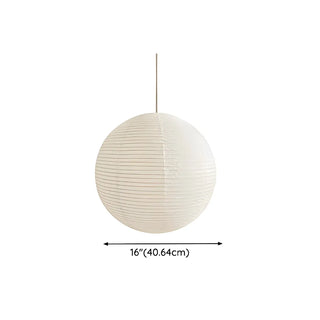ZOWALA - Japanese White Paper Lantern Dining Room Pendant Light Image - 10