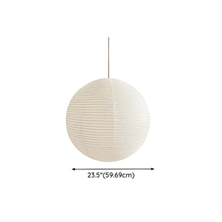 ZOWALA - Japanese White Paper Lantern Dining Room Pendant Light Image - 12