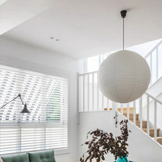 ZOWALA - Japanese White Paper Lantern Dining Room Pendant Light Image - 2