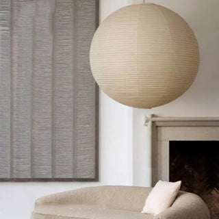 ZOWALA - Japanese White Paper Lantern Dining Room Pendant Light Image - 3