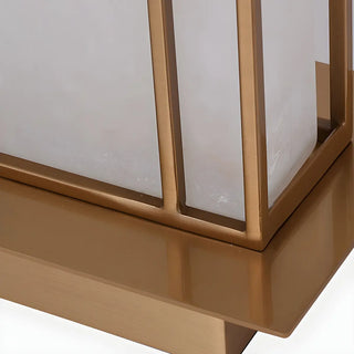 Stylish Rectangular Fabric Gold Bedroom Table Lamp Zawala Image - 6