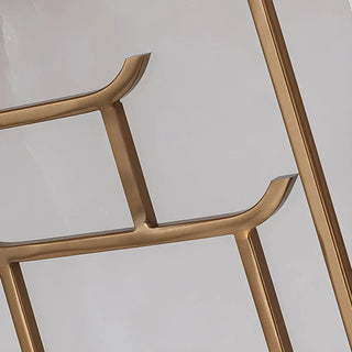 Stylish Rectangular Fabric Gold Bedroom Table Lamp Zawala Image - 7